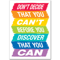 Don't decide that you can't Poster