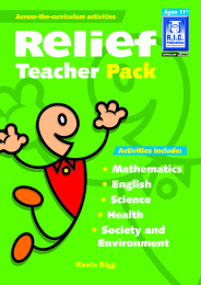 Relief Teacher Pack Book - Ages 11+