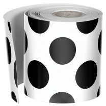 Black Dots on White Trimmer Roll