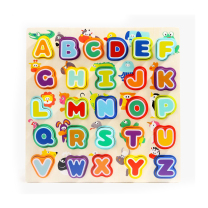 Animals and Alphabet Wooden Puzzle