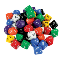 Large 10 Sided Dice (0-9)