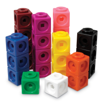 Math Link Cubes - Set of 100