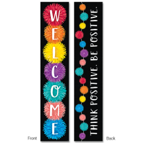 Welcome / Think Positive Double-Sided Banner