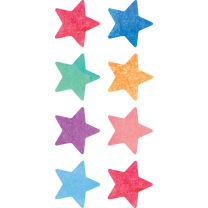 Watercolour Stars Spot Stickers