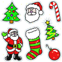 Christmas Sparkle Stickers