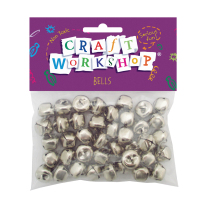 Silver Craft Bells - Pack of 40