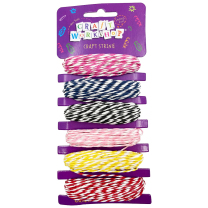 Striped Craft String - Pack of 6
