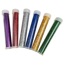 Coloured Glitter - 6 pack