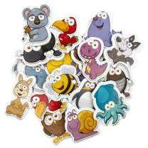 Animal Foam Stickers - Pack of 32