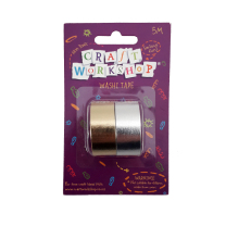 Silver & Gold Washi Tape - 2 rolls