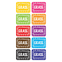 Colourful Erase Whiteboard Erasers - Pack of 10