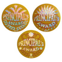 Principal's Gold Stickers Large