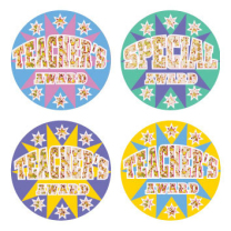 Teacher's Award Glitz Stickers