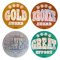 Holographic Medal Stickers
