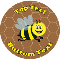 Bee Personalised Stickers