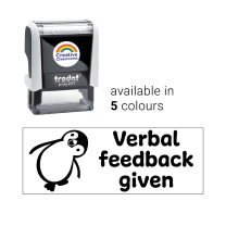 Verbal Feedback Penguin Stamp
