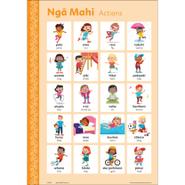 Ngā Mahi - Actions Bilingual Chart