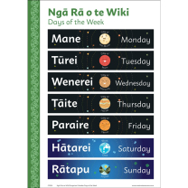 Gregorian Calendar - Ngā Rā o te Wiki - Days of the Week Bilingual Chart