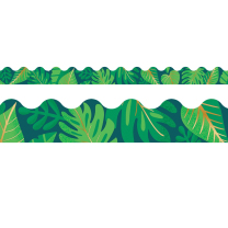 Tropical Leaves Scalloped Trimmer