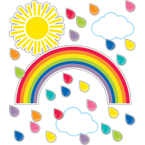 Giant Rainbow Bulletin Board