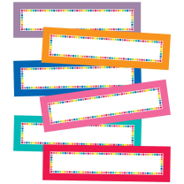 Rainbow Dots Magnetic Labels