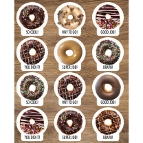 Donut Reward Stickers