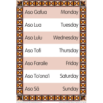 Days of the Week Samoan Bilingual Chart
