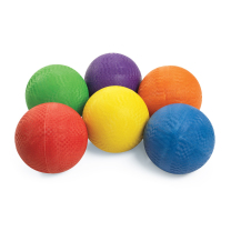 Rubber Playground Balls - Set of 6