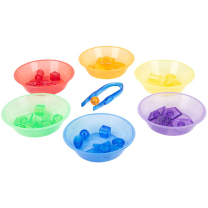 Translucent Colour Sorting Bowls - Pack of 6