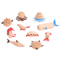 Wooden Sea Creatures - Pack of 10