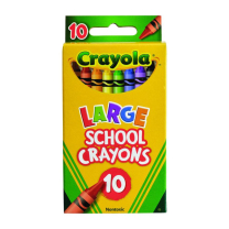 Large School Crayons - Pack of 10