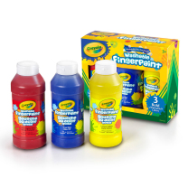 Washable Finger Paint - Pack of 3