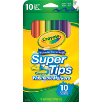Crayola Super Tips Washable Markers - Pack of 10