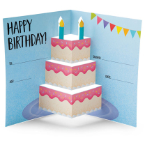 3D Pop Happy Birthday Certificates