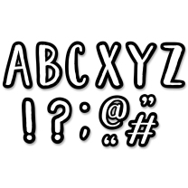 Classroom Cafe Alphabet Lettering - 18cm