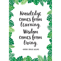 Knowledge comes from learning Poster
