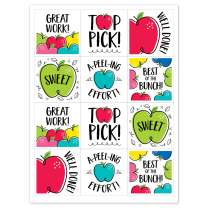 Doodle Apple Reward Stickers