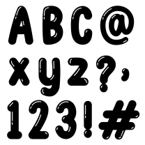 Bubble Alphabet Lettering - 10cm