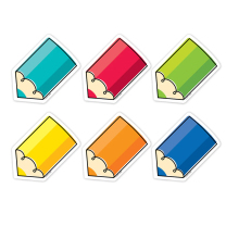 Colourful Doodle Pencils Mini Accents