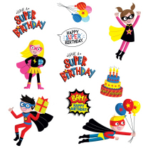 Superheroes Birthday Reward Stickers