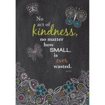 Kindness Chalkboard Butterflies Poster