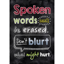 Spoken Words-chalkboard Poster