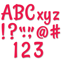 Red Solid Alphabet Lettering - 10cm