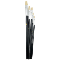 Assorted Flat Brushes - Pack of 5