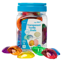 Transparent Tactile Shells - Pack of 36