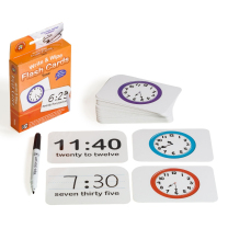 Telling Time Write & Wipe Flash Cards