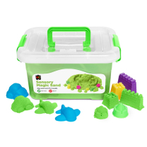 Green Sensory Sand with Moulds - 2kg