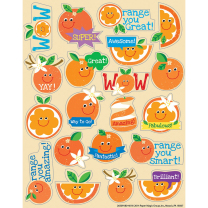 Orange Stinky Stickers