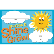 Shine and Grow Certificates
