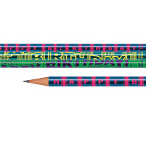 Happy Birthday Metallic Pencils